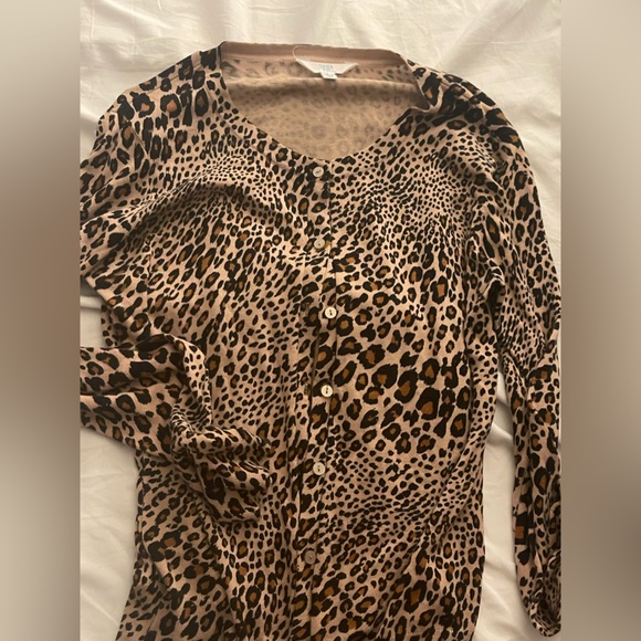 Cheetah Print Cardigan - Picture 1 of 2